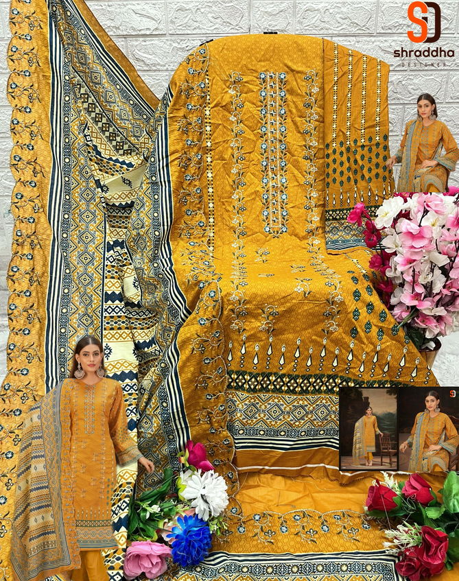 Bin Saeed Vol 7 By Shraddha Nx Cotton Pakistani Suits Wholesale Price In Delhi
